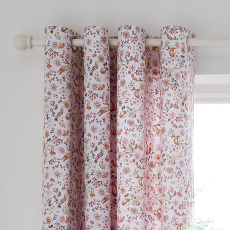 Catherine Lansfield Enchanted Butterfly Kids Eyelet Curtains Polycotton