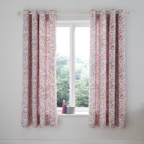 Catherine Lansfield Enchanted Butterfly Kids Eyelet Curtains Polycotton - Enchanted Butterfly Curtains