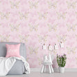 Catherine Lansfield Enchanted Butterfly Pink Wallpaper