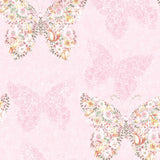 Catherine Lansfield Enchanted Butterfly Pink Wallpaper - Enchanted Butterfly Wallpaper