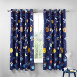 Catherine Lansfield Lost In Space Kids Eyelet Curtains Polycotton - Lost In Space Curtain