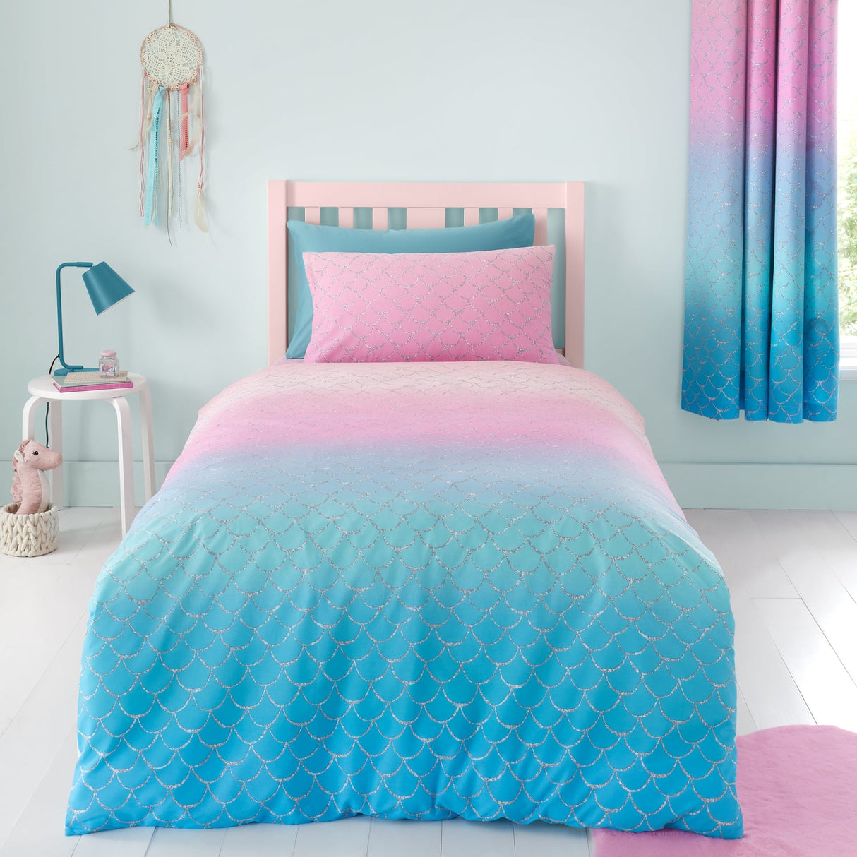 Catherine Lansfield Mermaid Duvet Cover Set - Mermaid Duvet Set