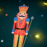 Catherine Lansfield Christmas Nutcracker Light Up Filled Cushion - Christmas Nutcracker Cushion