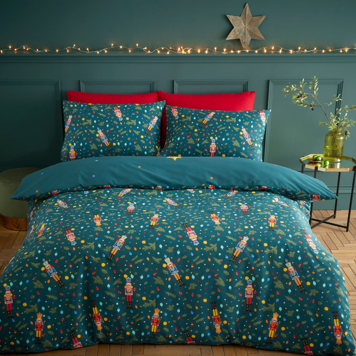 Catherine Lansfield Christmas Nutcracker Duvet Cover Set - Christmas Nutcracker Duvet Set