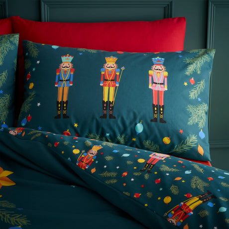 Catherine Lansfield Christmas Nutcracker Duvet Cover Set - Christmas Nutcracker Duvet Set