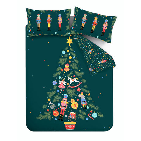 Catherine Lansfield Christmas Nutcracker Duvet Cover Set - Christmas Nutcracker Duvet Set