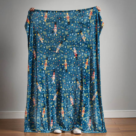 Catherine Lansfield Christmas Nutcracker Throw - Christmas Nutcracker Throw