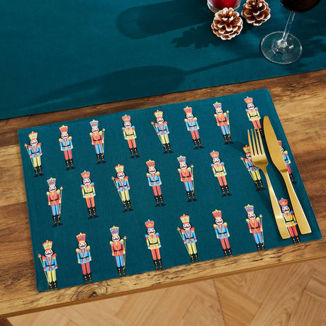 Catherine Lansfield Nutcracker Christmas Tablecloth