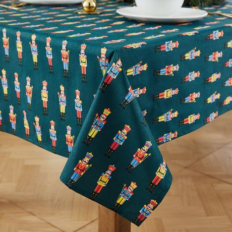 Catherine Lansfield Nutcracker Christmas Tablecloth - Nutcracker Table Cloth