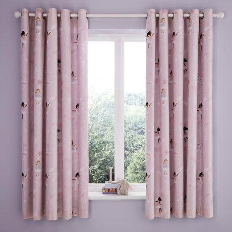 Catherine Lansfield Dancing Fairies Kids Eyelet Curtains Polycotton - Dancing Fairies Curtains
