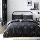 Catherine Lansfield Skulls Duvet Cover Set - Skulls Duvet Set (Double)