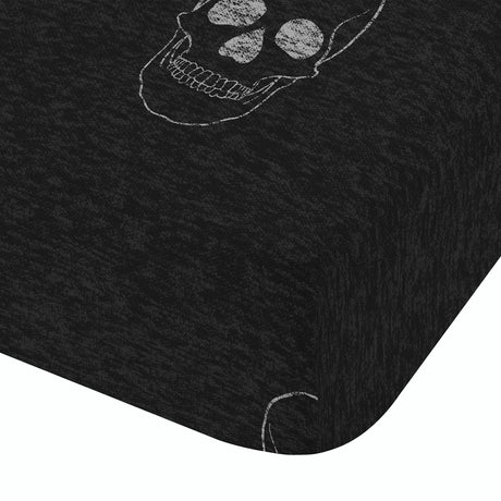 Catherine Lansfield Skulls 25cm Deep Fitted Sheet - Skulls Fitted Sheet