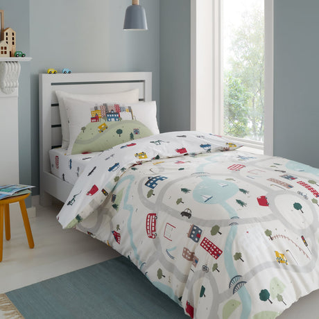 Catherine Lansfield Skulls Duvet Cover Set - Transport Duvet Set