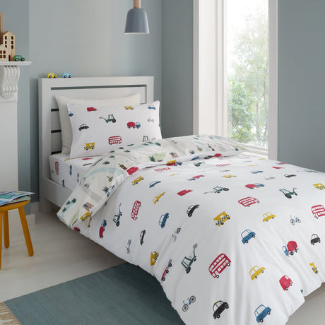 Catherine Lansfield Skulls Duvet Cover Set - Transport Duvet Set