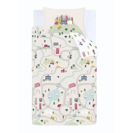 Catherine Lansfield Skulls Duvet Cover Set - Transport Duvet Set