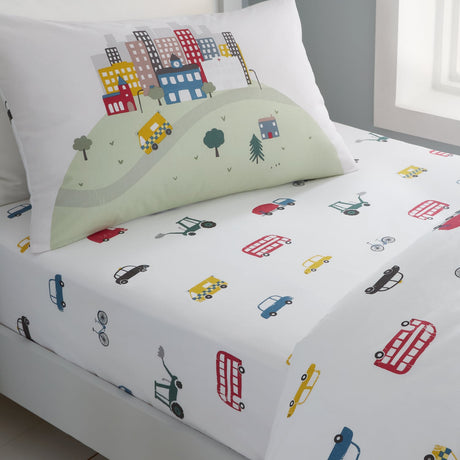 Catherine Lansfield Skulls 25cm Deep Fitted Sheet - Transport Fitted Sheet