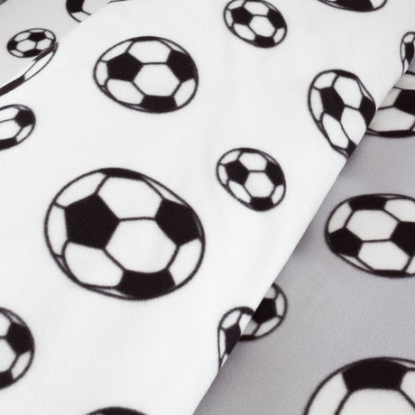 Catherine Lansfield Football Fleece Duvet Cover Set - Football Fleece Duvet Set