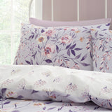Catherine Lansfield Isadora Floral Lilac Duvet Cover Bedding Set