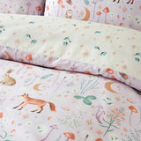 Catherine Lansfield Enchanted Twilight Animals Reversible Duvet Cover Set - Burnt Orange image 2