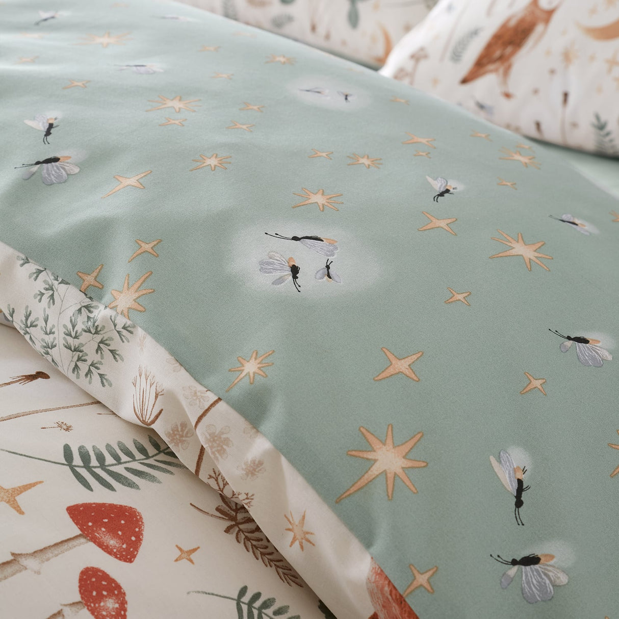 Catherine Lansfield Enchanted Twilight Animals Duvet Cover Set - Enchanted Twilight Animals Natural Duvet Set