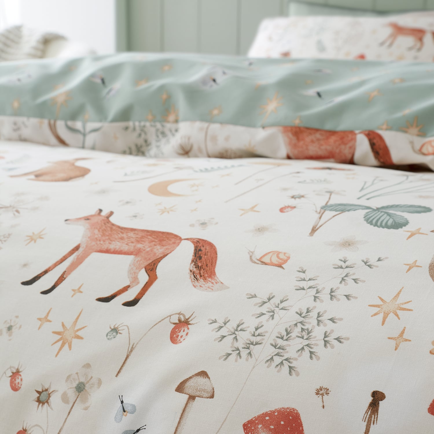 Catherine Lansfield Enchanted Twilight Animals Duvet Cover Set - Enchanted Twilight Animals Natural Duvet Set