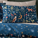 Catherine Lansfield Enchanted Twilight Animals Duvet Cover Set - Enchanted Twilight Animals Navy Duvet Set