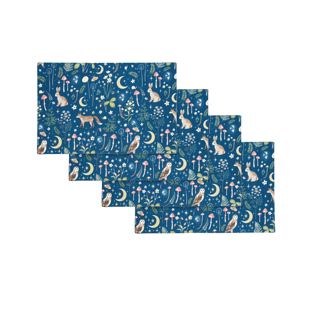 Catherine Lansfield Enchanted Twilight Animals Placemat 4 Pack - Enchanted Twilight Animals Placemats