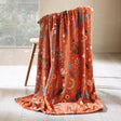 Catherine Lansfield Enchanted Twilight Animals Fleece Throw – Burnt Orange – 130cm x 170cm