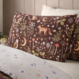 Catherine Lansfield Enchanted Twilight Animals Duvet Cover Set - Enchanted Twilight Chocolate