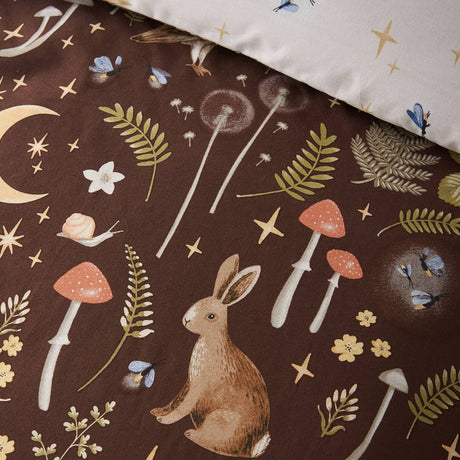 Catherine Lansfield Enchanted Twilight Animals Shower Curtain - Enchanted Twilight Chocolate
