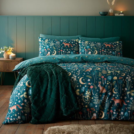 Catherine Lansfield Enchanted Twilight Animals Duvet Cover Set