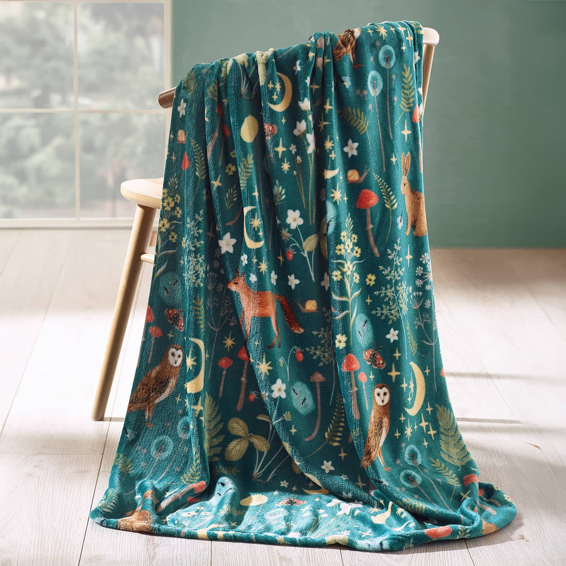Catherine Lansfield Enchanted Twilight Animals Shower Curtain