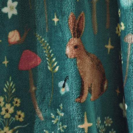 Catherine Lansfield Enchanted Twilight Animals Shower Curtain - Enchanted Twilight Forest Green