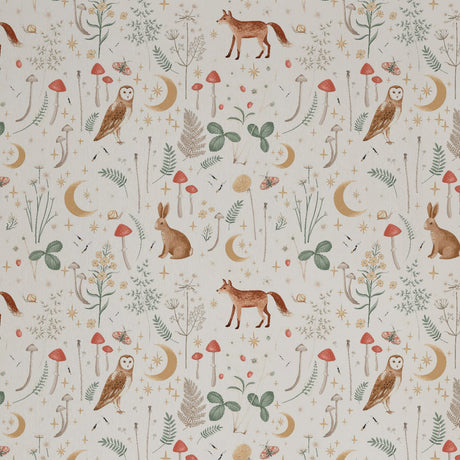 Catherine Lansfield Enchanted Twilight Animals Natural Wallpaper - Enchanted Twilight Natural Wallpaper