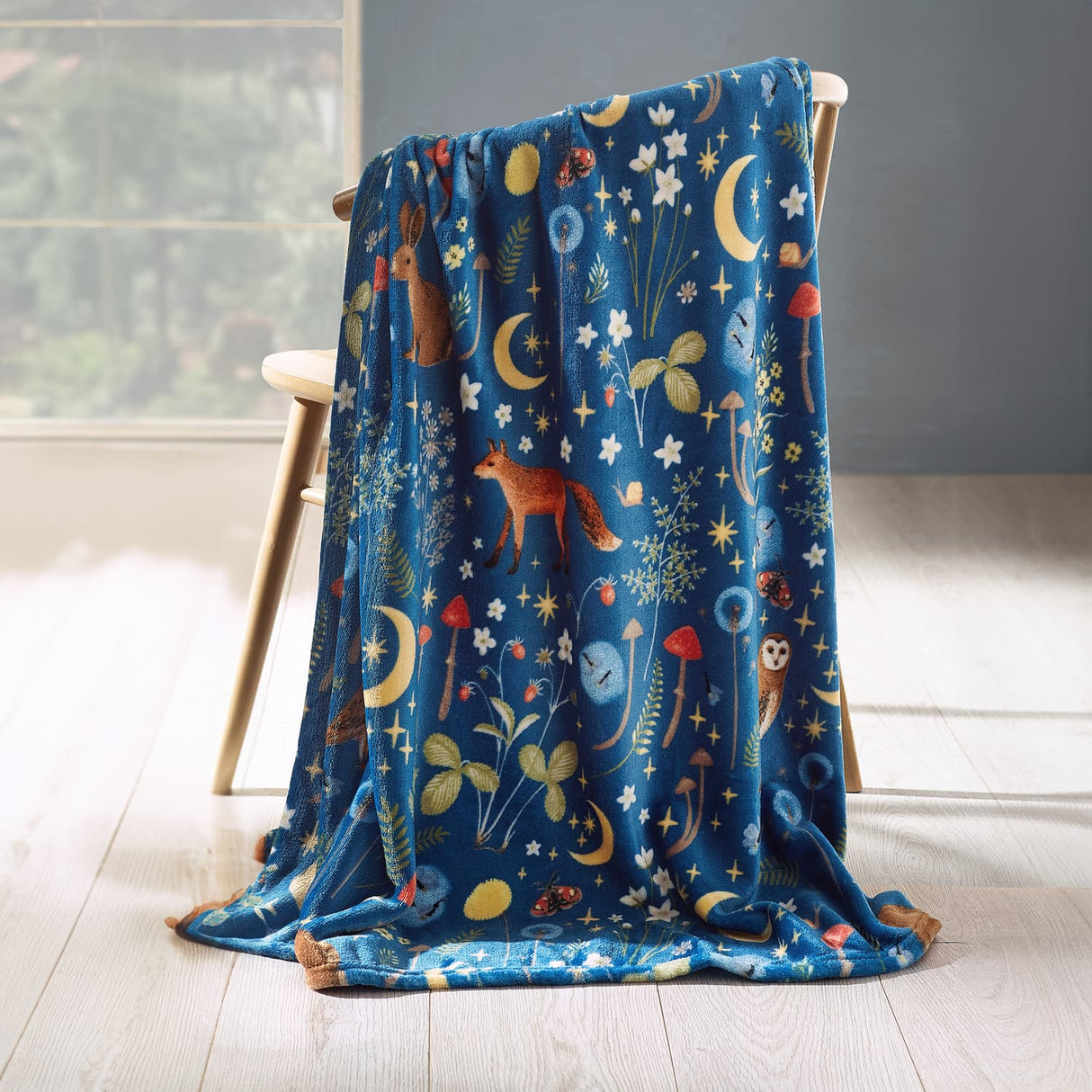 Catherine Lansfield Enchanted Twilight Animals Duvet Cover Set - Enchanted Twilight Navy