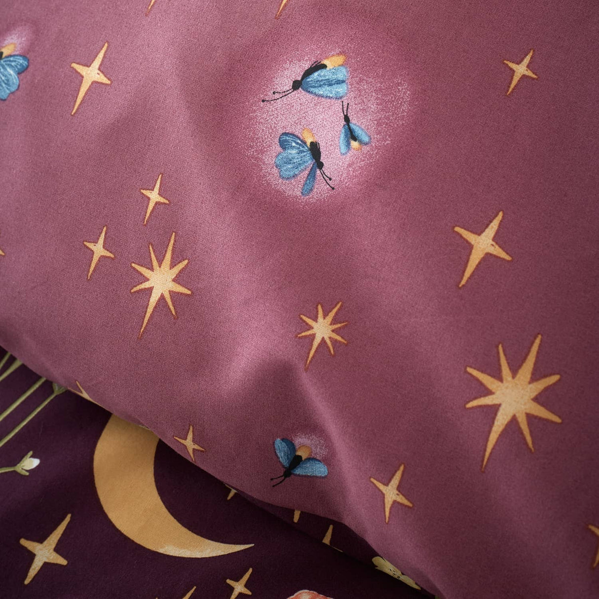 Catherine Lansfield Enchanted Twilight Animals Duvet Cover Set - Enchanted Twilight Plum Duvet Set
