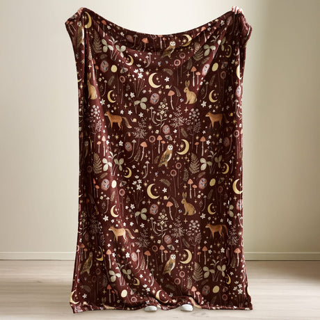 Catherine Lansfield Enchanted Twilight Animals Duvet Cover Set - Enchanted Twilight Plum