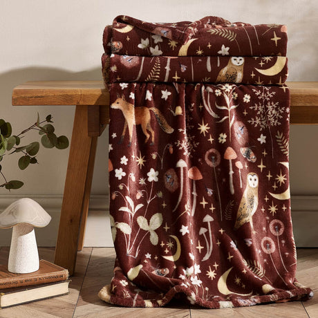 Catherine Lansfield Enchanted Twilight Animals Duvet Cover Set - Enchanted Twilight Plum