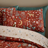 Catherine Lansfield Enchanted Twilight Animals Reversible Duvet Cover Set - Lilac image 9