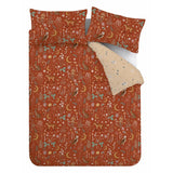 Catherine Lansfield Enchanted Twilight Animals Reversible Duvet Cover Set - Burnt Orange image 11