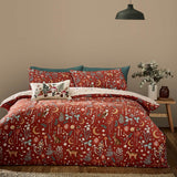 Catherine Lansfield Enchanted Twilight Animals Duvet Cover Set - Enchated Twilight Burnt Orange Duvet Set