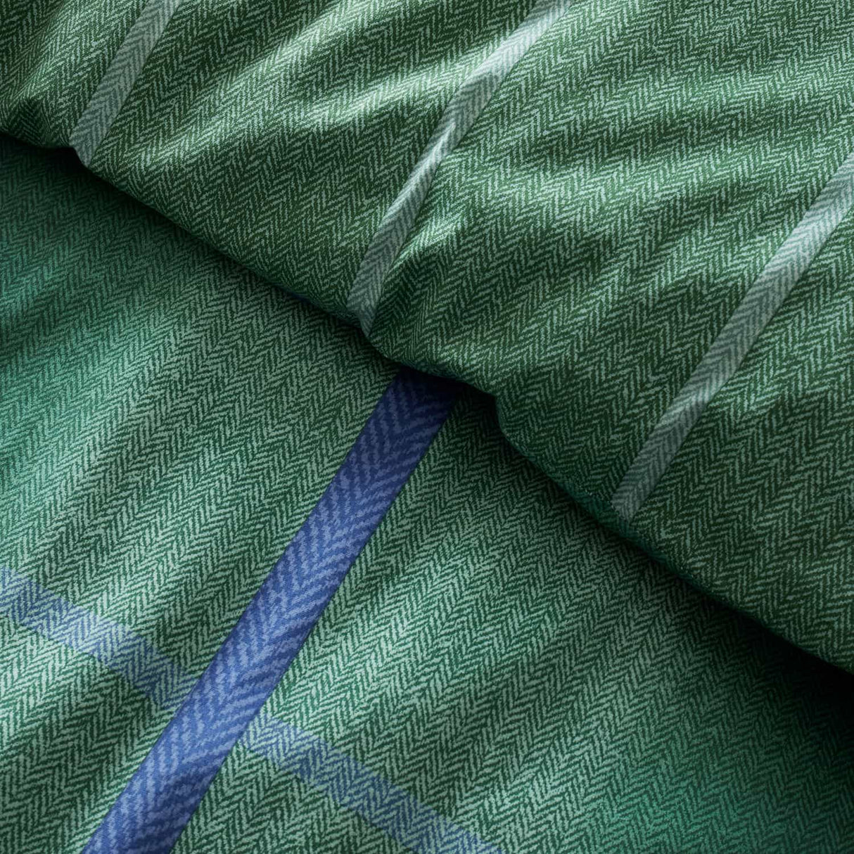 Catherine Lansfield Melrose Tweed Check Brushed Cotton Flannelette Duvet Cover - Green - Brushed Melrose Tweed Green Duvet Set