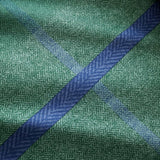 Catherine Lansfield Melrose Tweed Check Brushed Cotton Flannelette Duvet Cover - Green - Brushed Melrose Tweed Green Duvet Set