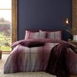 Catherine Lansfield Melrose Tweed Check Brushed Cotton Flannelette Duvet Cover - Plum