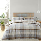 Catherine Lansfield Brushed Check Brushed Cotton Flannelette Duvet Cover Set
