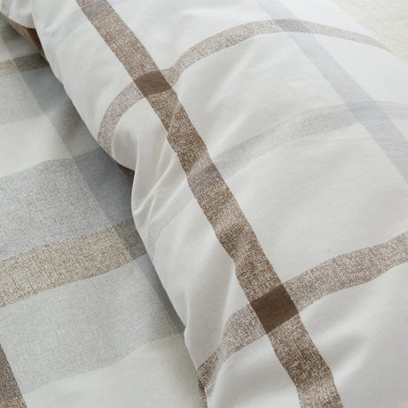 Catherine Lansfield Brushed Check Brushed Cotton Flannelette Duvet Cover Set - Brushed Check Duvet Set
