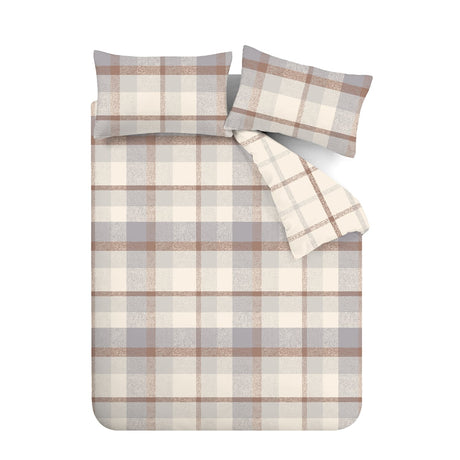 Catherine Lansfield Brushed Check Brushed Cotton Flannelette Duvet Cover Set - Brushed Check Duvet Set