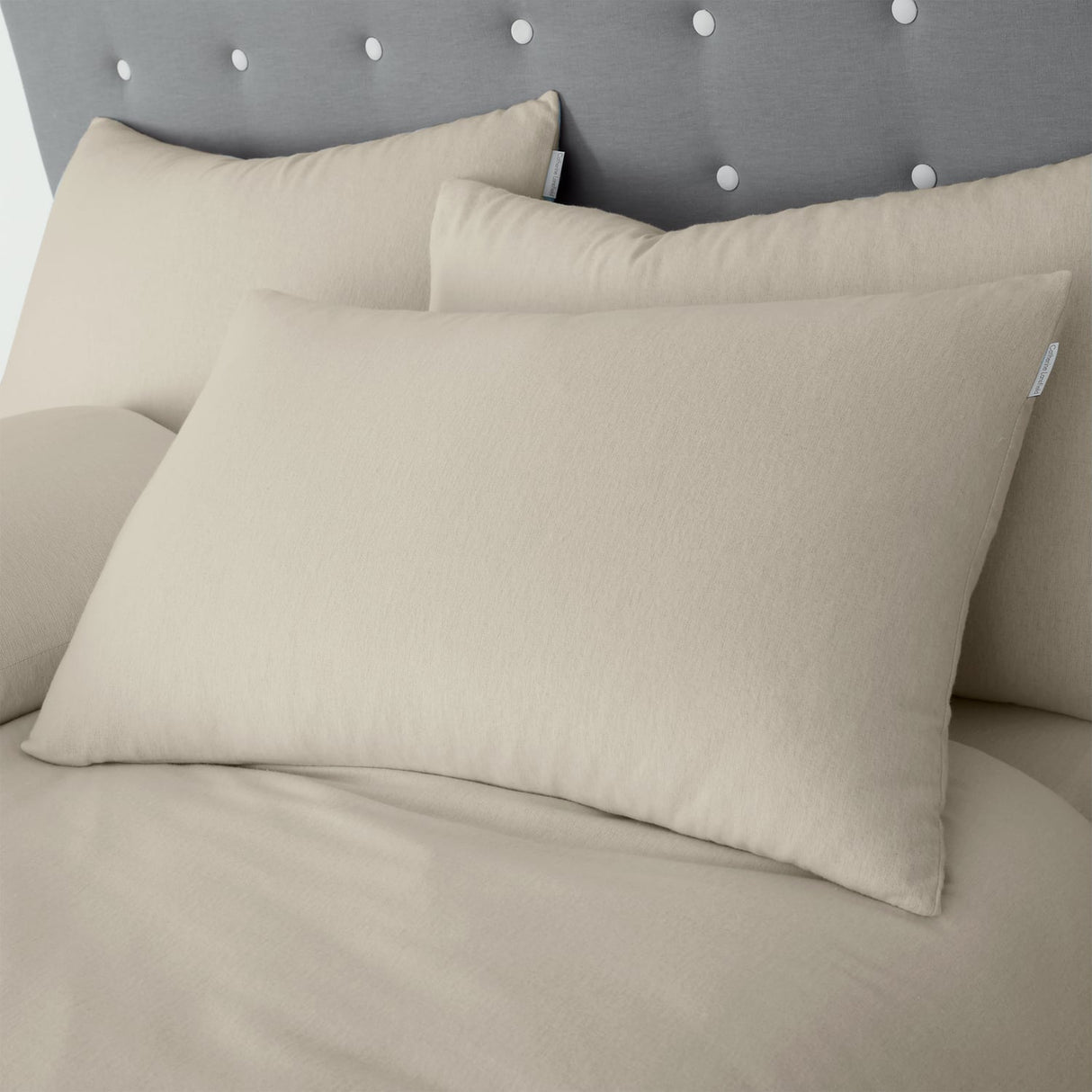 Catherine Lansfield Brushed Cotton Duvet Cover Set - Brushed Cotton Cream Duvet Set