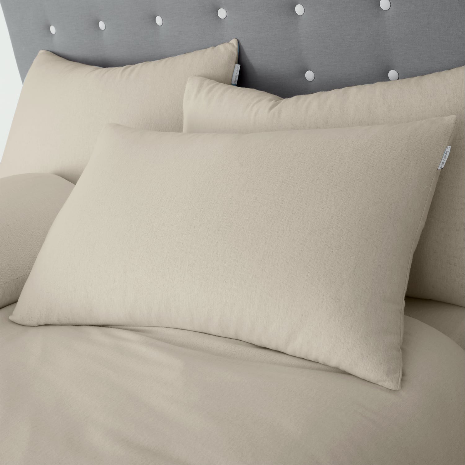 Catherine Lansfield Brushed Cotton Duvet Cover Set - Brushed Cotton Cream Duvet Set