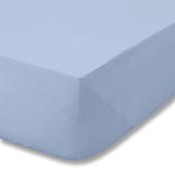 Catherine Lansfield Brushed Cotton 32cm Deep Fitted Sheet - Brushed Cotton Fitted Sheet Blue